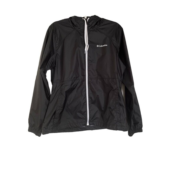 Columbia Center Ridge Women's Windbreaker Jacket (Black) Size M - Picture 1 of 5